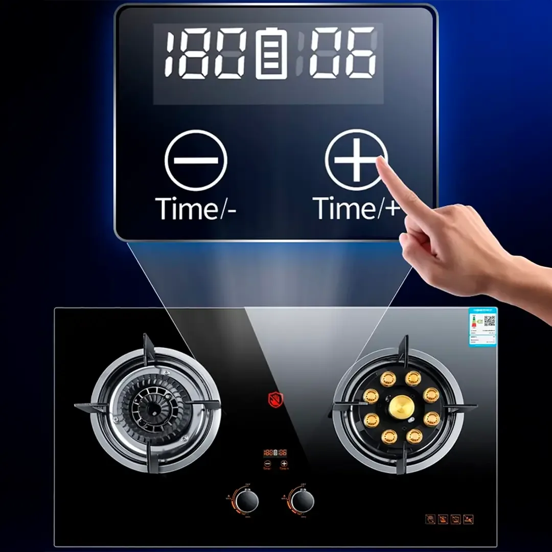 Painel digital com timer ajustável por toque